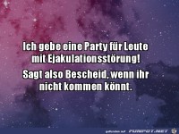 Ich gebe eine Party
