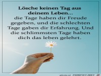 Lsche keinen Tag aus deinem Leben