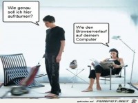 Wie soll ich aufr�umen?