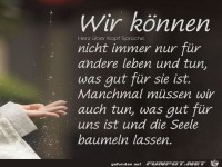 Wir knnen nicht immer