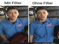 Mit und ohne Filter