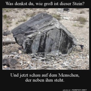 fun-Bild: Wie groß ist dieser Stein?