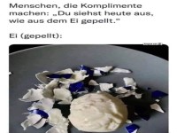 Humorvolles Ei-Kompliment