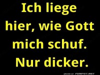 Witziger Spruch �ber K�rperakzeptanz