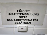 Anweisung zur Toilettensp�lung
