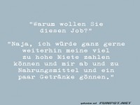 Jobinterview mit ehrlichen Antworten