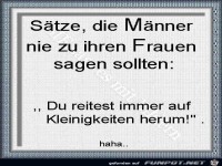 Saetze die maenner nie