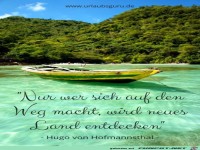 nur wer sich auf den weg macht