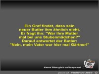 Ein Graf findet, dass sein neuer Butler ihm hnlich sieht