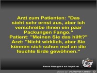 Arzt zum Patienten