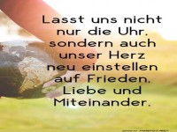 Zeit fr Herz und Frieden!