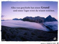 alles was geschieht hat einen Grund