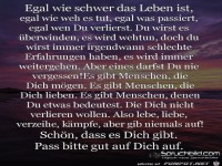 Pass bitte gut auf dich auf