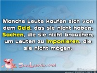 Den Leuten imponieren