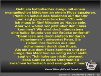 Geht ein katholischer Junge mit einem evangelischen Mädchen