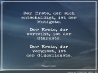 der erste der sich entschuldigt