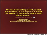 Wenn A fr Erfolg steht
