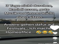 3 Tage nicht duschen