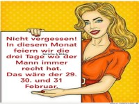 Tage wo der Mann recht hat....