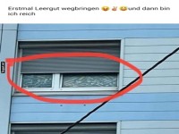 Leergut im Fenster - ein Verm�gen?