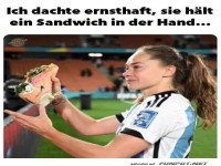 Optische T�uschung: Sandwich oder Troph�e?
