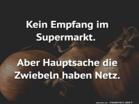 Zwiebelnetz im Supermarkt