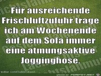 F�r ausreichende Frischluftzufuhr...