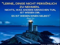 Lerne Dinge nicht persoenlich zu nehmen