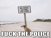 Scheiß auf dieses Schild