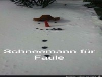 Schneemann f�r Faule
