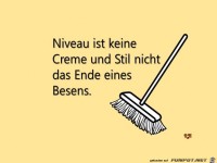 Niveau ist keine Creme