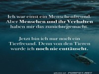 Jetzt bin ich nur noch Tierfreund