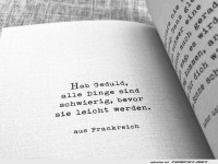 Weisheit �ber Geduld und Herausforderungen