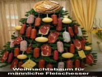Festlicher Fleisch-Tannenbaum