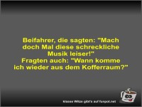 Beifahrer, die sagten