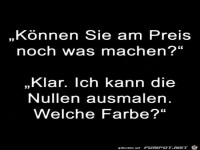 koennen sie am preis noch etwas machen