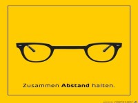 Zusammen Abstand halten