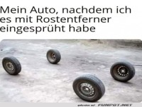 R�der verschwinden nach Rostentferner