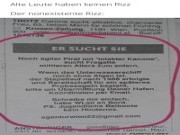 Lustige Kontaktanzeige eines Piraten