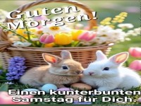 Fröhlicher Start in den Samstag mit Blumen