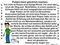 Glosse Putzen kann gl�cklich machen