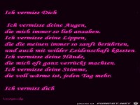 ich vermisse dich 