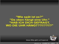 Wie sp�t ist es?