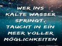 wer ins kalte Wasser springt