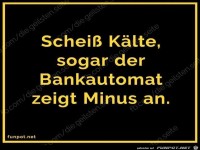Scheiss Kaelte