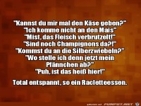 S�tze beim Raclette