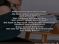 Stellenanzeige