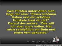 Zwei Piraten unterhalten sich