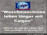 Waschmaschinen leben lnger mit Calgon