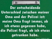Oma vs. Polizei: Ein entscheidender Unterschied